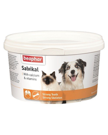 BEAPHAR Salvikal Ásványi anyag- és vitaminkészítmény élesztőadalékkal kutyák és macskák számára 250 g