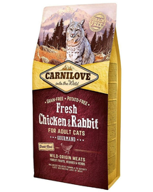 CARNILOVE Fresh Adult Cat Chicken & Rabbit Gourmand Csirke és Nyúl Hússal 2 kg