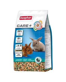 BEAPHAR Care+ Rabbit Junior Nyúltáp fiatal nyulak számára 1,5 kg