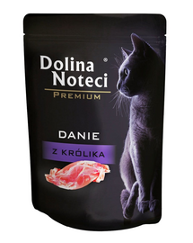 DOLINA NOTECI Premium Nyúlhúsos menü felnőtt macskáknak, 85 g