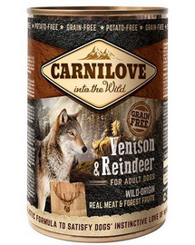 CARNILOVE Wild Meat Vension & Reindeer Szarvas és rénszarvas 400 g