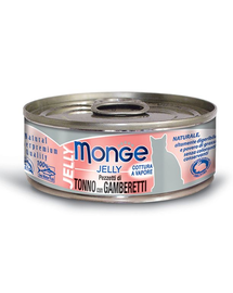 MONGE Jelly Cat Tonhal garnélarákkal 80 g