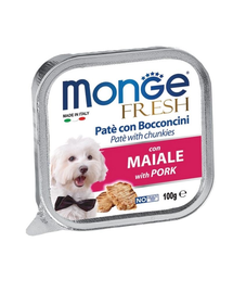 MONGE Fresh Dog Pástétom sertéshússal 100 g