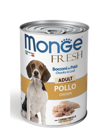 MONGE Fresh Adult kutyakonzerv csirkés 400 g