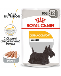 ROYAL CANIN DERMACOMFORT - nedves táp bőrirritációra hajlamos felnőtt kutyák részére 12 x 85g