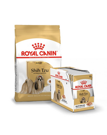 ROYAL CANIN SHIH TZU ADULT száraztáp 1.5 kg + nedves eledel 12 x 85 g