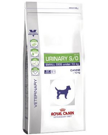 ROYAL CANIN Dog Urinary Small Kistestű kutyafajták eledele alsó húgyúti rendellenességekben szenvedő kutyák számára 8 kg + Urinary 12 x 200g