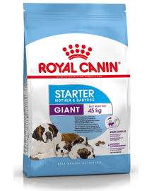 ROYAL CANIN Giant Starter Mother&Babydog 30 kg (2 x 15 kg) száraztáp vemhes és szoptató szukák és kölykök számára, 4-8 hetes korig, nagytestű fajták számára
