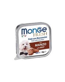 MONGE Fresh Dog Marhahús pástétom 100 g