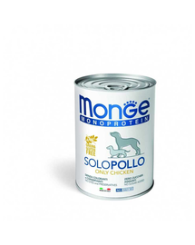 MONGE Monoprotein Solo Dog Csirke 400 g