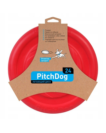 PULLER Pitch Dog Game flying disk 24` pink kutya frizbi rózsaszín 24 cm