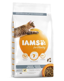 IAMS For Vitality Indoor szárazeledel csirkével felnőtt macskáknak otthonra 10 kg