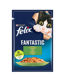 FELIX FANTASTIC Nyúl zselé 85g nedves macskatáp