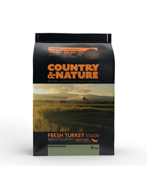 DR PETCARE Country&Nature Turkey with Vegetables Recipe 9 kg Kistestű kutyatáp pulykával és zöldségekkel
