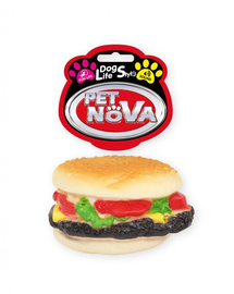 PET NOVA DOG LIFE STYLE Hamburger kutyajáték 9cm