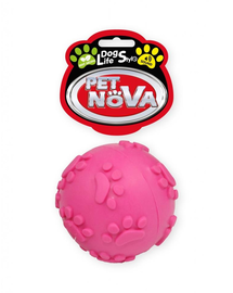 PET NOVA DOG LIFE STYLE 6 cm-es golyó, hangos, rózsaszín, menta aromával