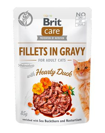BRIT Care Cat Fillets in gravy KACSA 85 g