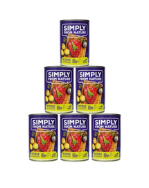 SIMPLY FROM NATURE Wet Food for dogs horse with potatoes 6 x 400 g