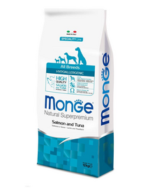 MONGE Hypoallergenic Lazac és tonhal 12kg