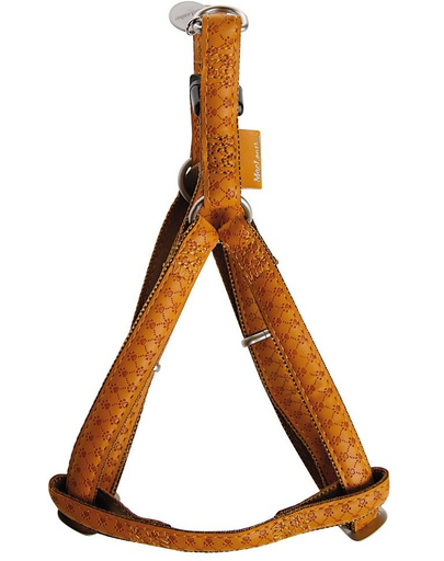 ZOLUX Állítható hám mac leather 15 mm sárga