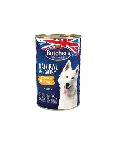 BUTCHER'S Natural&Healthy Dog csirke- és rizspástétommal 1200 g