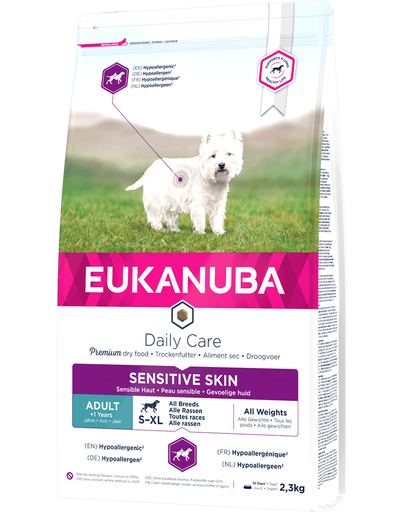 EUKANUBA Daily Care Adult Sensitive Skin All Breeds 2,3 kg