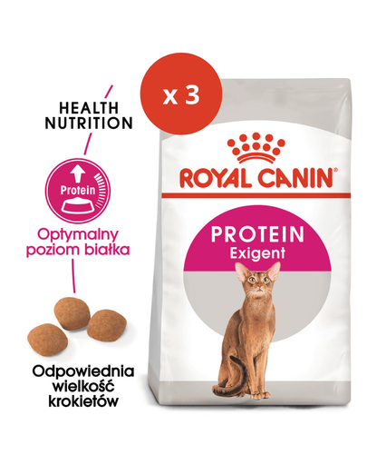 ROYAL CANIN Exigent Protein Preference 42 12 (3 x 4kg) száraz eledel felnőtt macskák számára fehérjetartalom alapján