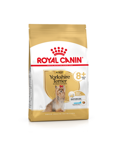ROYAL CANIN YORKSHIRE TERRIER ADULT 8+ - Yorkshire Terrier 8+ felnőtt kutya száraz táp 8 éves kor felett 3kg