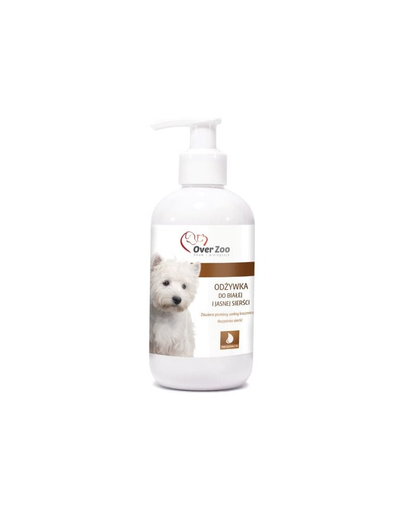 OVER ZOO Fehér szőrzet kondicionáló kutyáknak 250 ml