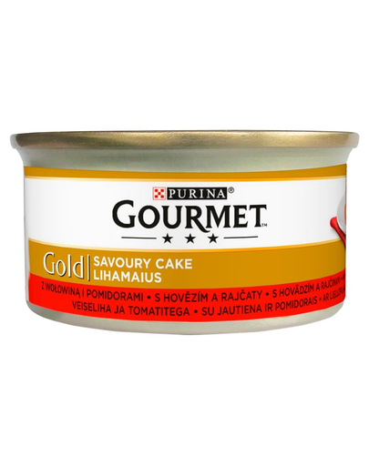 GOURMET Gold Savoury Cake Marhahússal és paradicsommal 85 g