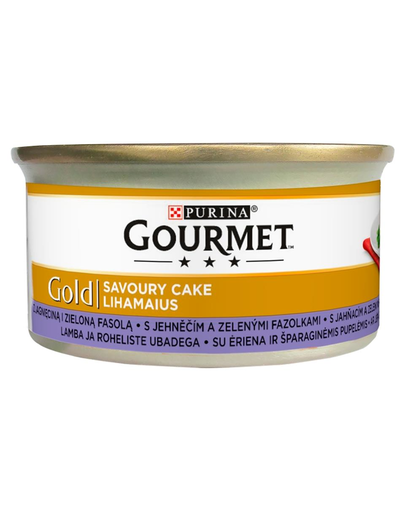 GOURMET Gold Savoury Cake Bárányhússal és zöldbabbal 85 g