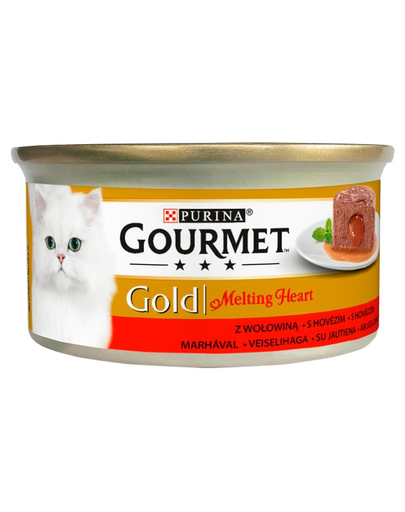 GOURMET Gold Melting Heart Marhahús 85g nedves macskaeledel