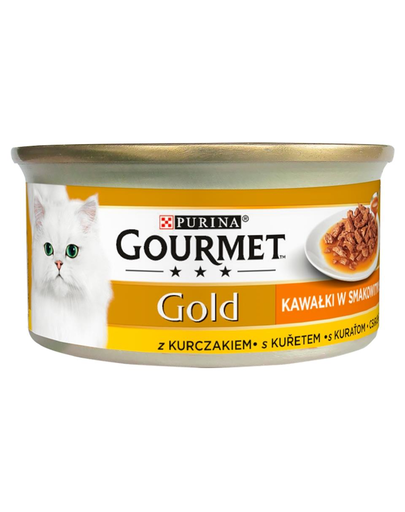 GOURMET Gold Sauce Delights csirkével 24x85g nedves macskaeledel