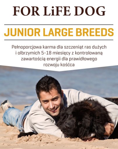 FITMIN For Life Junior Large Breed Kutyatáp 3 kg