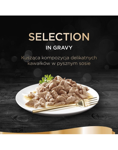 SHEBA Selection Baromfi ízesített tasakok szószban 80 x 85g kacsa, csirke, baromfi, pulyka, pulyka