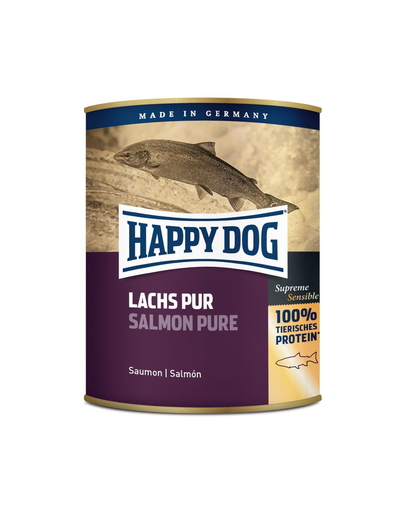 HAPPY DOG Lachs Pur nedves eledel lazaccal 750 g