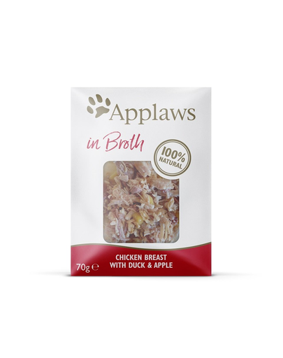 APPLAWS Pouch Csirke kacsával és almával húslevesben 70 g