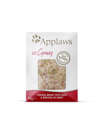 APPLAWS Pouch Csirke kacsával és brokkolival zselében 70 g