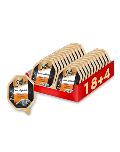 SHEBA Sauce Speciale pulykával és zöldséggel 22 x 85g