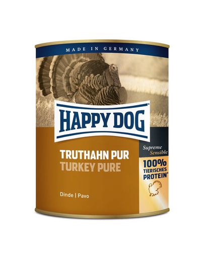HAPPY DOG Truthahn Pur 800 g Konzerv kutyáknak - pulyka