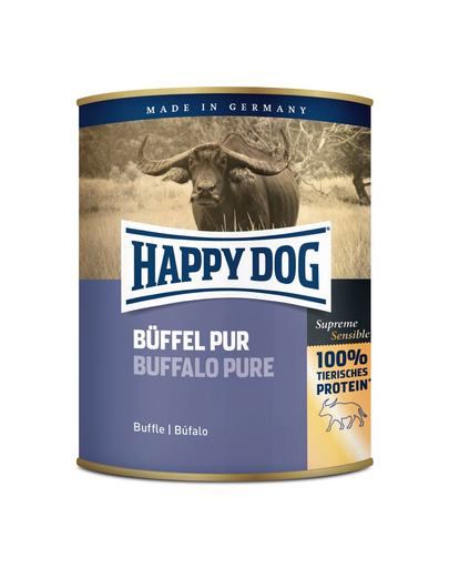 HAPPY DOG Büffel Pur 800 g Konzerv kutyáknak - bivaly