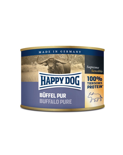HAPPY DOG Büffel Pur 200 g Konzerv kutyáknak - bivaly