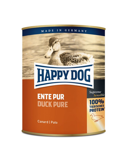 HAPPY DOG Ente Pur 800 g Konzerv kutyáknak - kacsa