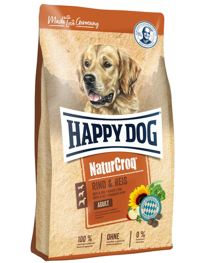 HAPPY DOG NaturCroq Rind&Reis 15 kg