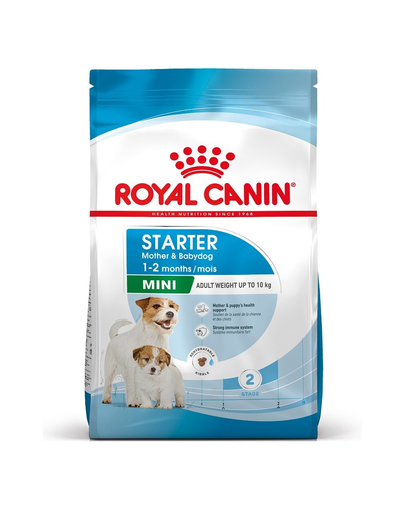 ROYAL CANIN MINI STARTER 8kg - száraz táp kistestű vemhes szuka és kölyök kutya részére 2 hónapos korig