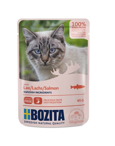 BOZITA Salmon Lazac mártásban macskáknak 85 g