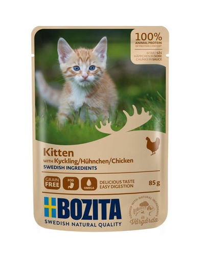 BOZITA Kitten Chicken csirke mártásban cicáknak 85 g