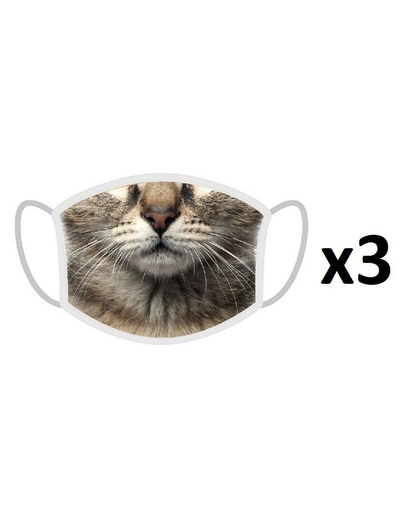 FERA Szublimációs védőmaszk macska x3