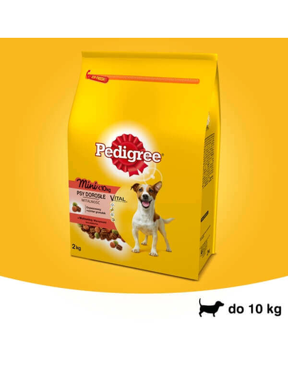 PEDIGREE  Vital Protection kisméretű kutyáknak marhahús és zöldségek  2 kg