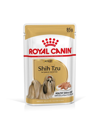 ROYAL CANIN Shih Tzu Adult Loaf 12 x 85 g darabok mártásban, felnőtt shih tzu kutyáknak